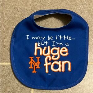 MLB Mets Blue and Orange Kids Bib